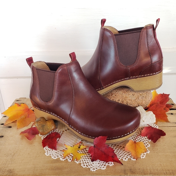 Neutral Dansko Pro Clogs Booties boho cottage chore minimalist coastal comfort - Picture 5 of 16